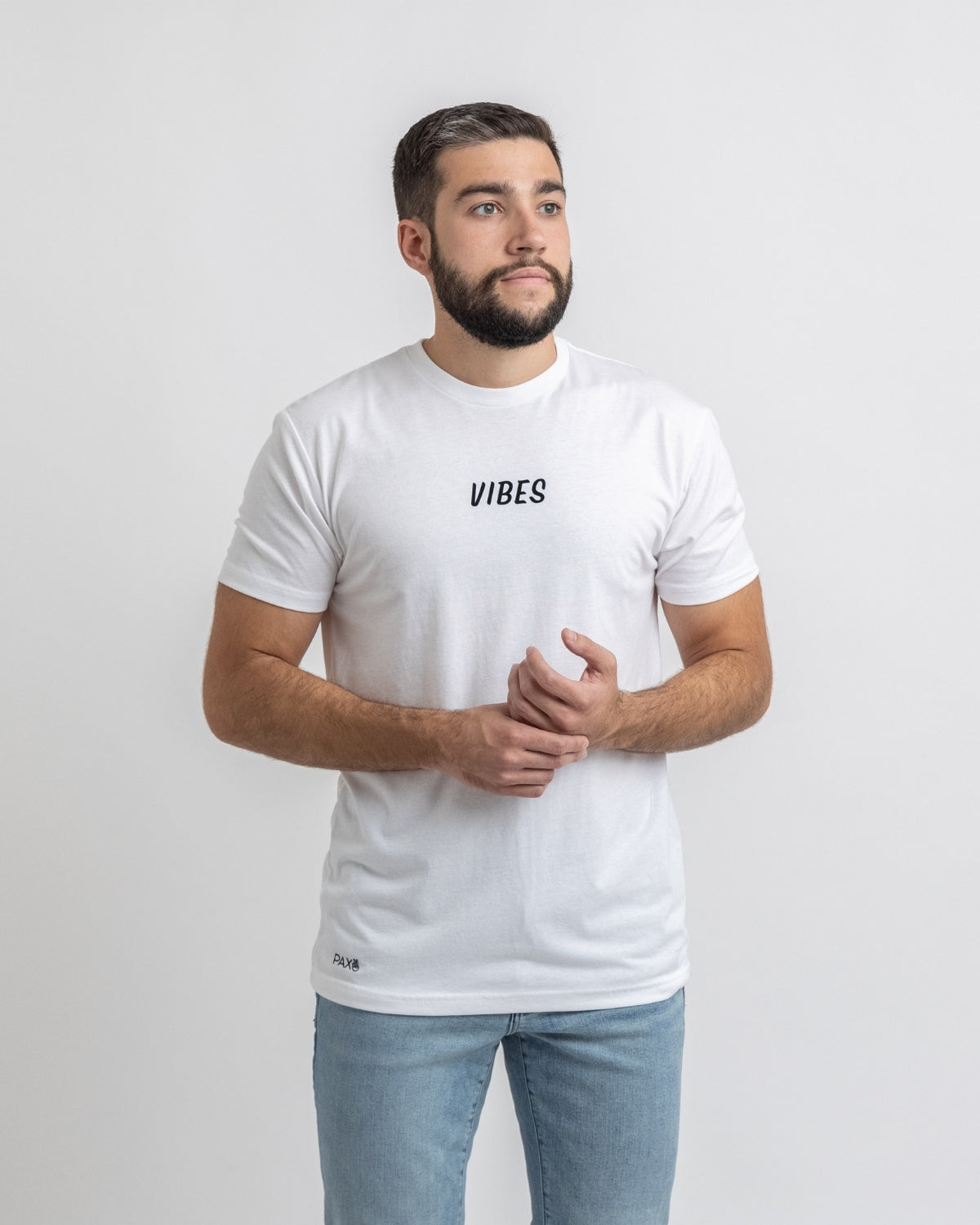 Mens Vibes Tee - White